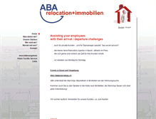 Tablet Screenshot of aba-relocation-basel.ch